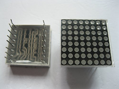 6 pcs Dot Matrix LED Display 1.9mm 8x8 Red Common Anode 20x20mm 16pin
