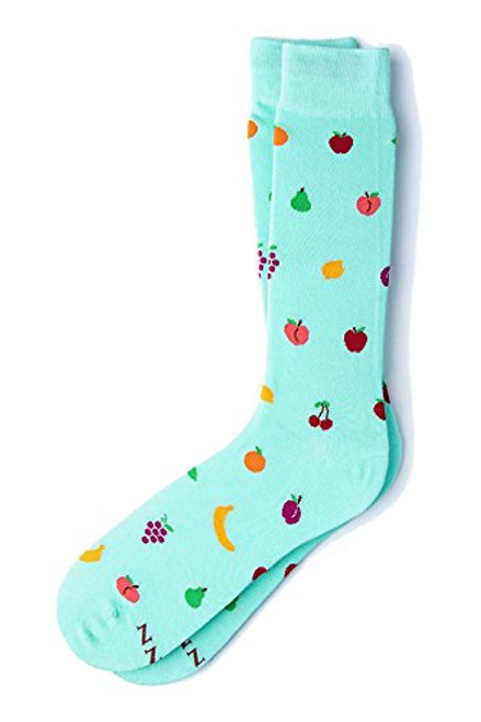 Men's Hipster Designer Favorite Pear Fruity Fruits Funky Novelty Crew Dress Socks -Aqua- Men's Hipster Designer Favorite Pear Fruity Fruits Funky Novelty Crew Dress Socks -Aqua-