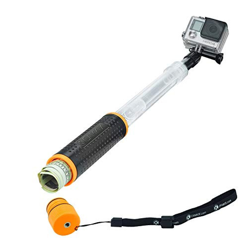 CamKix Compatible Waterproof Telescopic Pole Floating Hand Grip - Compatible with Gopro Hero 7, 6, 5, Black, Session, Hero 4, Session, Black, Silver, Hero+ LCD,