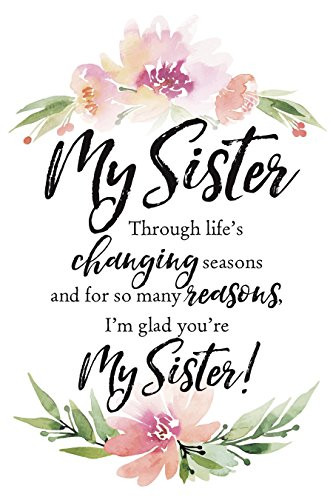 Dexsa My Sister Woodland Grace Series 6" x 9" Wood Plaque with Easel