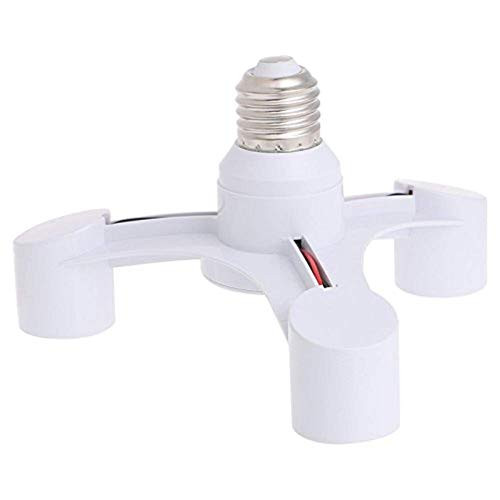 Bvengu 3 In 1 E27 To 3E27 Base Socket Splitter LED Light Lamp Bulb Adapter Holder