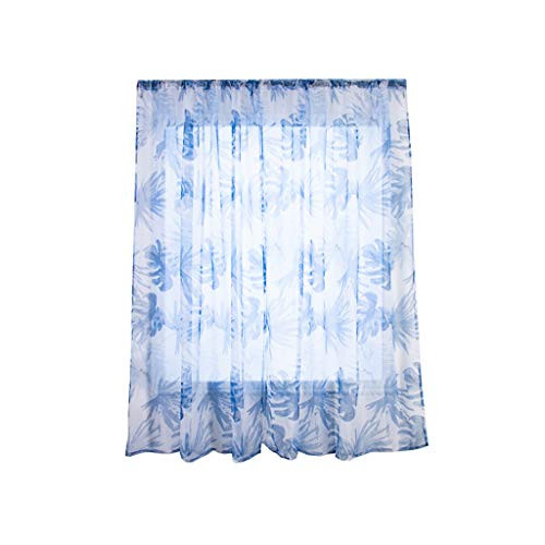 Curtains for Bedroom,Lucoo Window Kitchen Shower Curtain Tree Sheer Curtain Tulle 2Panels 79x40 inch Window Treatment Voile Drape Valance Fabric Patio Door Drapes