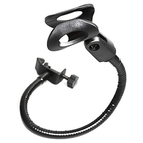 SODIAL Flexible Gooseneck Microphone Stand with Desk Clamp for Radio Broadcasting Studio, Live Broadcast Equipment, Stations