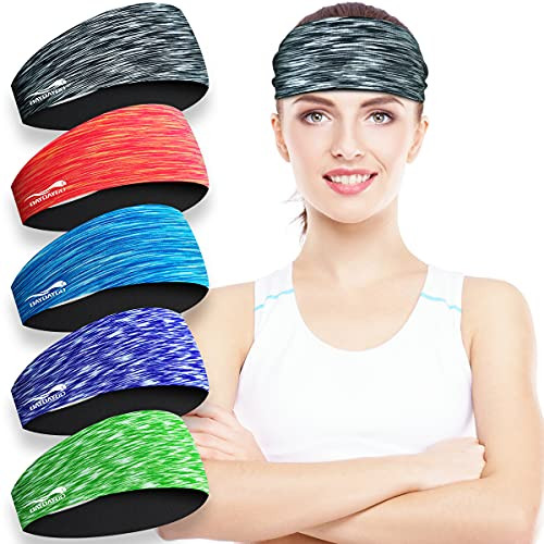 Headbands Sweatbands for Women - Womens Absorbent Workout Headband - Comfortable Nonslip Hair Sweat Bands Headbands - Sport Head Bands Hairband Sweatband for Gym Yoga Running Fitness Exercise Headbands Sweatbands for Women - Womens Absorbent Workout Headband - Comfortable Nonslip Hair Sweat Bands Headbands - Sport Head Bands Hairband Sweatband for Gym Yoga Running Fitness Exercise