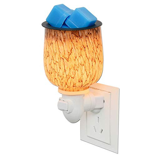 mocosa Art Glass Plug-in Fragrance Wax Melt Warmers,Melter Fragrance Warmer Night Lamp for Wax Melts, Tarts and Cubes mocosa Art Glass Plug-in Fragrance Wax Melt Warmers,Melter Fragrance Warmer Night Lamp for Wax Melts, Tarts and Cubes
