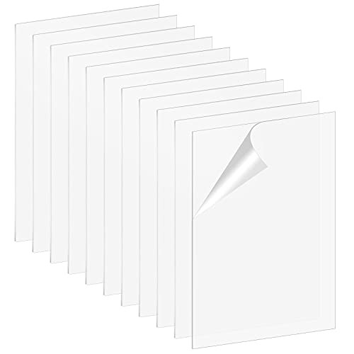 Plexiglass Sheet 12 Pack 5x7? 0.04" Thick Clear Acrylic Sheet PETG Plexi Glass Panels with Protective Film for Picture Frame Glass Replacement, DIY Projects Display, Painting Crafting
