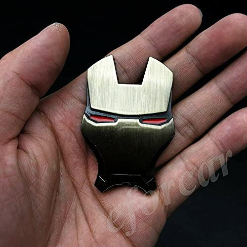 1pcs Metal 3D Iron Man Helmet Marvel Avengers Car Motorcycle Emblem Badges Sticker 1pcs Metal 3D Iron Man Helmet Marvel Avengers Car Motorcycle Emblem Badges Sticker