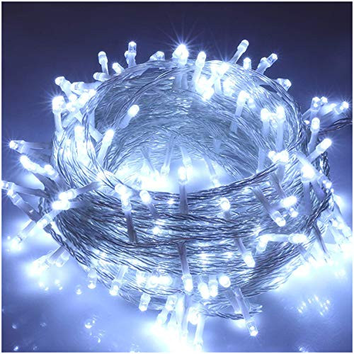 Youtato Fairy Lights Plug in, Indoor String Lights 33 ft 100 LED Christmas Lights,Waterproof Decorative Lights with 8 Flash Changing Modes  and  Tail Plug for Garden Bedroom Party Wedding Christmas Tree