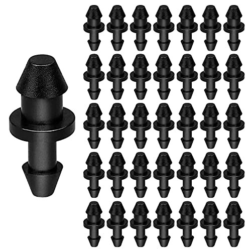 Modelfurny 100 Pcs Drip Irrigation Plugs, Drip Irrigation 1/4 Inch Pipe Cover Hole Plug Irrigation Plug for Household Garden Lawn Plumbing Supplies