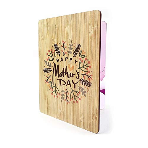 Mother's Day Card For Mom, Happy Mothers Day Wooden Greeting Card, Moms Birthday Card For Mom - Unique Gift For Mom from Daughter and Son, Husband Mother's Day Card For Mom, Happy Mothers Day Wooden Greeting Card, Moms Birthday Card For Mom - Unique Gift For Mom from Daughter and Son, Husband