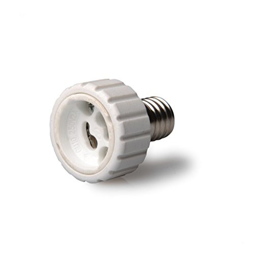 6-Pack E17 to GU10 Adapter - E17 to GU10 Light Lamp Bulb Socket Adapter Convertor