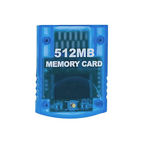 Mcbazel 512MB -8192 Blocks- Memory Card for Gamecube and Wii Console - Blue