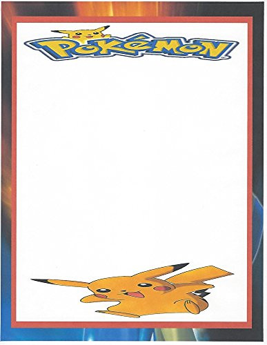 Pokemon Stationery Printer Paper 26 Sheets
