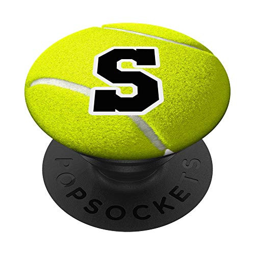 Tennis Ball Letter S Monogram Player Team Coach Gift Zx PopSockets Grip and Stand for Phones and Tablets Tennis Ball Letter S Monogram Player Team Coach Gift Zx PopSockets Grip and Stand for Phones and Tablets