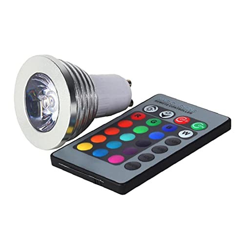 LWWL-TOOLGU10 Multi-Color Light Bulb with Remote Control -GU10 RGB-