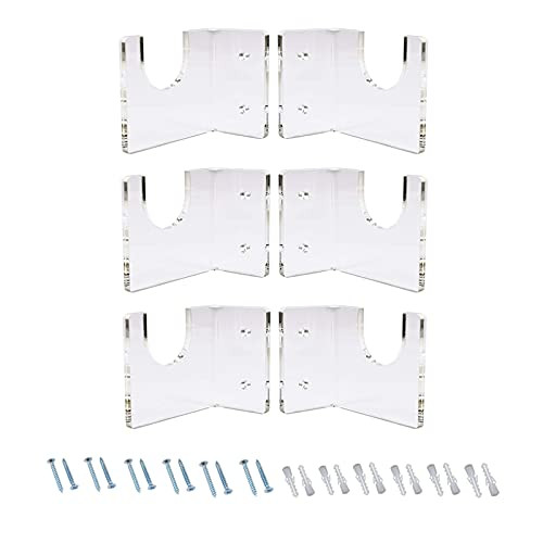 Lixada 3 Sets Horizontally Sword Display Stand Samurai Sword Display Supports Clear Acrylic Holder Samurai Sword Hanger Bracket Knife Stand