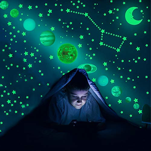 IYSHOUGONG 525Pcs Glowing Stars and Planets Luminous Solar System Wall Stickers Luminous Stars Wall Stickers Glow in The Dark Decals Planets Star Wall Decals for Kids Bedroom Living Room Ceiling Decor IYSHOUGONG 525Pcs Glowing Stars and Planets Luminous Solar System Wall Stickers Luminous Stars Wall Stickers Glow in The Dark Decals Planets Star Wall Decals for Kids Bedroom Living Room Ceiling Decor