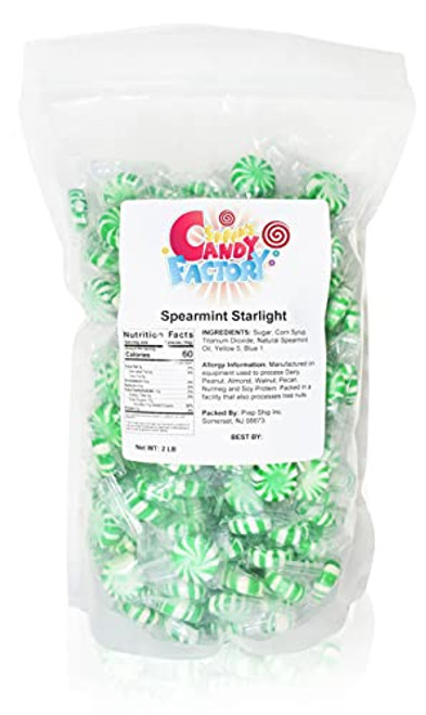 Sarah's Candy Factory Spearmint Starlight in Resealable Bag, 2 Lbs Sarah's Candy Factory Spearmint Starlight in Resealable Bag, 2 Lbs