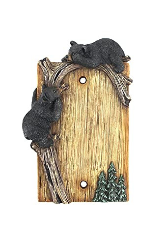 Antelope shop Bear On Tree Limb Electrical Outlet Resin Cover Plate 2 Bear Switch Plate Cover Combo Wall Switch Plate Cover -Single 1 Gang Blank Wall Plate-