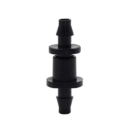 Hose Repair Connector Extender Garden Hose Barbed 1/4" Connector Drip Irrigation 4/7mm Hose Connectors Barbed 2 Way Joint Straight Hose Adapter 20 Pcs -Color : Black, Diameter : 1/4''-