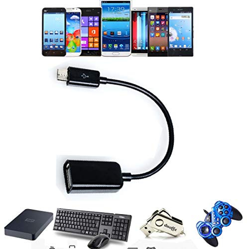 Lysee Data Cables - Premium USB OTGAdaptor Adapter Cable Cord For DQV 10"Android Tablet V1003 Tablet Android USB 2.0 OTG Adapter - -Color: BLACK AND WHITE-