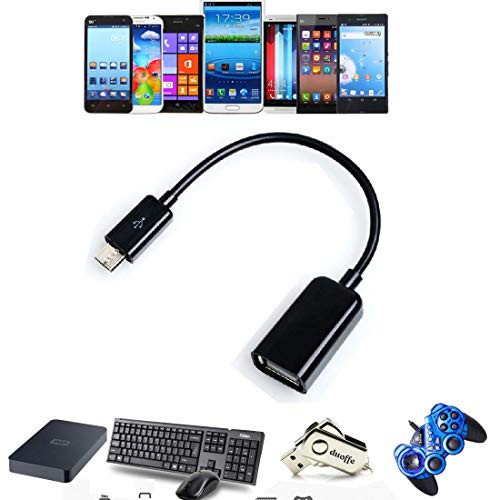 Lysee Data Cables - USB OTG Adapter Cable Cord Lead For Zeepad 7DRK Wopad 7V Android Tablet PC Tablet Android USB 2.0 OTG Adapter - -Color: BLACK AND WHITE-