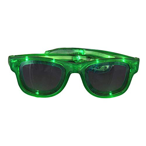 blinkee Green LED Nerd Glasses by