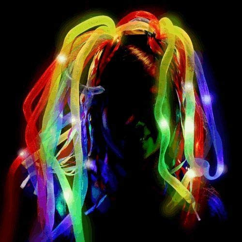 blinkee Multicolor LED Noodle Headband Flashing Dreads by