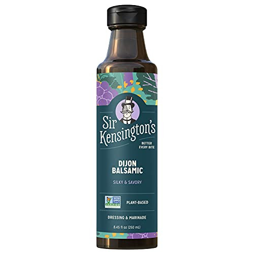 Sir Kensington's Vinaigrette Dressing and Marinade Dijon Balsamic Keto Diet Certified Gluten Free Certified Vegan Non- GMO Project Verified Shelf-Stable 8.5 oz