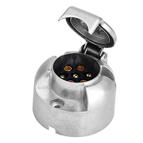 Davitu Cables, Adapters  and  Sockets - 7 Pin Car Trailer Socket Plug Adapter Metal Connector for Caravan Towbar Towing 12V Car Accessories Trailer Plug Adapter New
