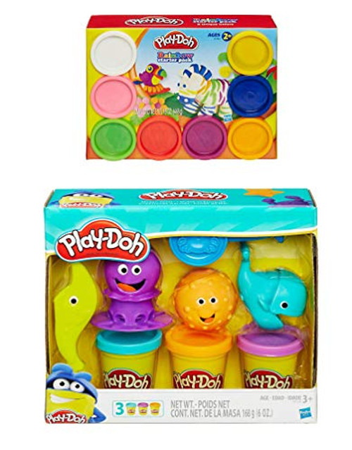 PD Play Doh Ocean Tools Playset + Play Doh Rainbow Starter Pack Bundle PD Play Doh Ocean Tools Playset + Play Doh Rainbow Starter Pack Bundle