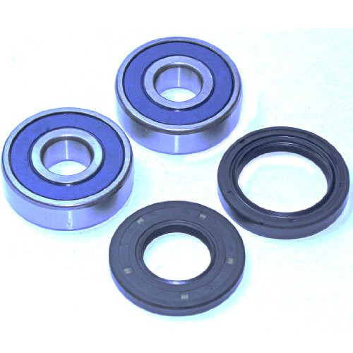 Caltric Front Wheel Ball Bearings  and  Seals Kit Compatible with Kawasaki 454 Ltd En450 1985-1990