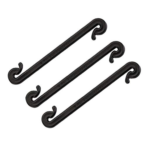 DOITOOL 300pcs Vegetable Grafting Clip Plastic Grape Vines Fastener Garden Plants Tied Buckle for Vegetable Stems Grape Vines Black