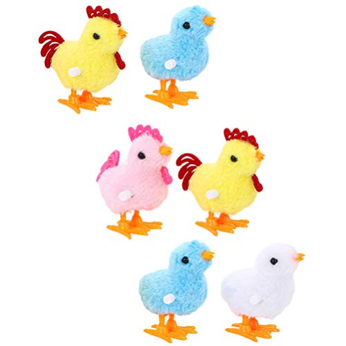 Amosfun 6pcs Wind Up Toys Mini Chicken Plush Chicks Toys for Kids Easter Party Decor Carnival Prizes Classroom Goody Bag Fillers Playthings Random Color Amosfun 6pcs Wind Up Toys Mini Chicken Plush Chicks Toys for Kids Easter Party Decor Carnival Prizes Classroom Goody Bag Fillers Playthings Random Color