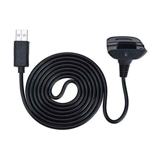 Charging Cable Wireless Controller USB Charger Compatible with Microsoft Xbox360/ xBox 360 Slim Wireless Game Controllers Charge and Play Kit