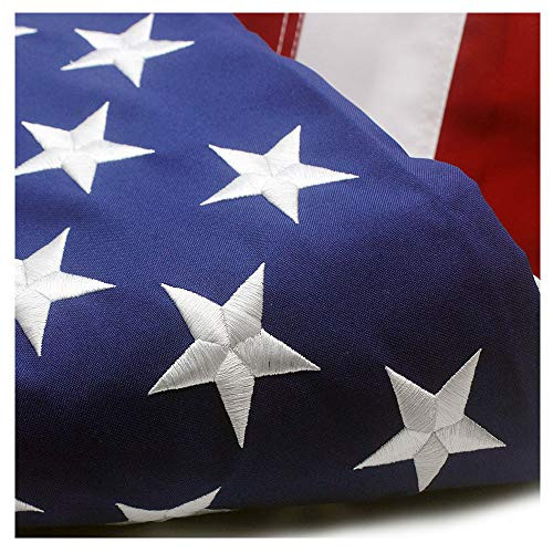 VSVO American Flag 3x5 ft - Durable Longer Lasting Spun Polyester 300D for Outdoor Use - UV Protected, Embroidered Stars, Sewn Stripes, Brass Grommets Outside US Flags. VSVO American Flag 3x5 ft - Durable Longer Lasting Spun Polyester 300D for Outdoor Use - UV Protected, Embroidered Stars, Sewn Stripes, Brass Grommets Outside US Flags.
