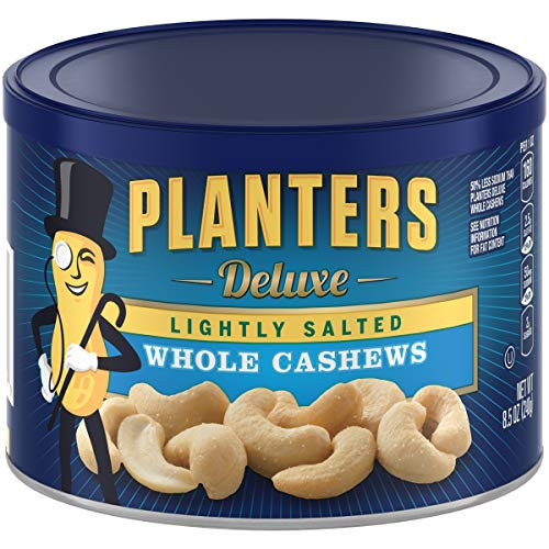 Planters Lightly Salted Whole Cashews -8.5 oz Canister-