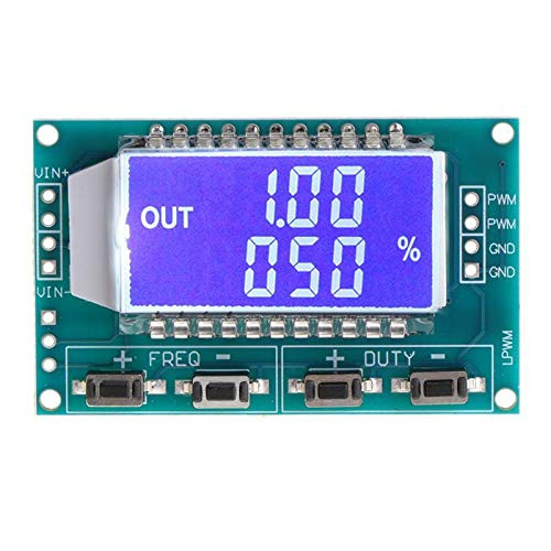PWM Pulse Frequency Duty Cycle Adjustable Module Signal Generator LCD Display OCT19