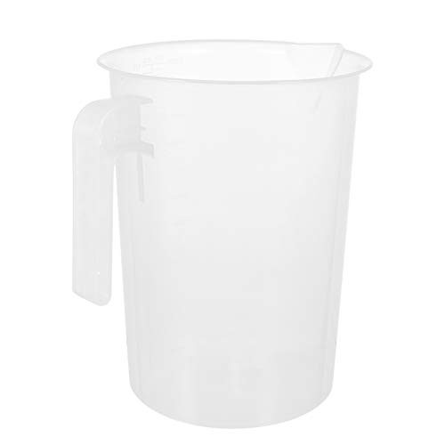 Cabilock 5000ml Plastic Measuring Cup with Measurements for Measure Liquid and Baking Items Home Kitchen Use