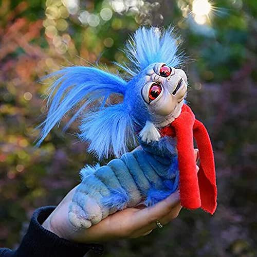 Fgertt Worm from Labyrinth - 7.5 in Worm from Labyrinth Plush Doll, Funny Labyrinth Firey Plush Toy for Fans of The Maze of The Devil Gift,Collectible Dolls,Decorative Hanging Ornaments