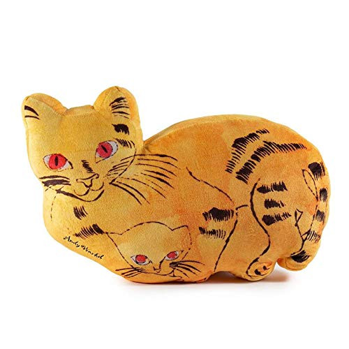 Kidrobot Andy Warhol Plush Cat Pillow (Yellow)