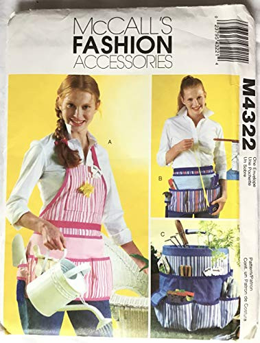 McCalls M4322, Misses'/Men's Apron and Organizer, One Size