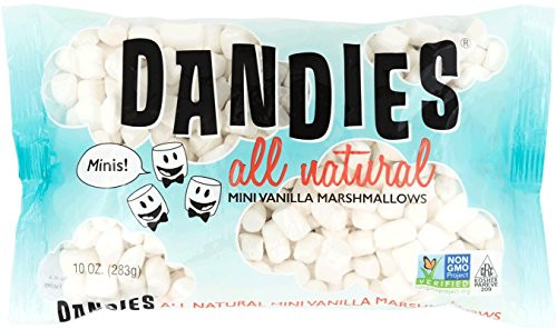 Dandies - Minis - Vegan Marshmallows, Vanilla, 10 Ounce -Pack of 2-