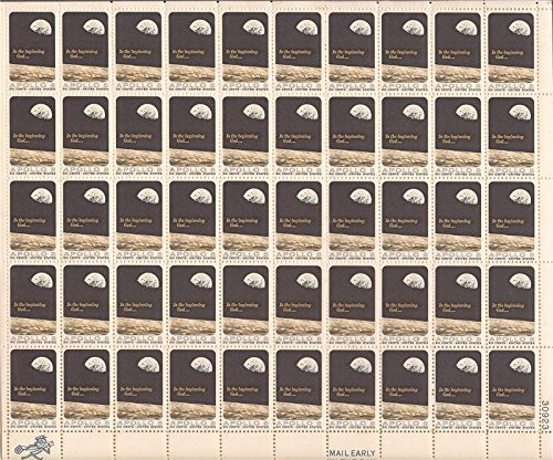 Six Cent Apollo 8 Space Sheet of 50 Postage Stamps Scott 1371 By USPS