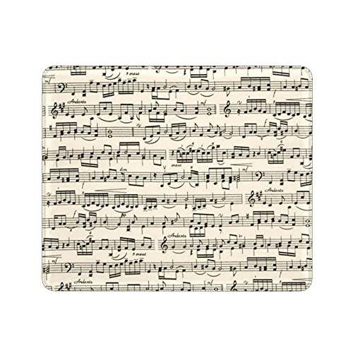 Sheet Music Locking Gaming Mouse Pad Non-Slip Rubber Mouse Mat Keyboard Pad for Home Office Laptop