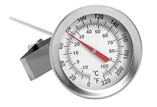 Home Brew Ohio Brewcraft Dial Thermometer Kettle Pot, Stainless Steel, 12"