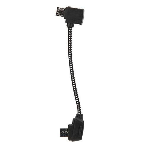 Bicaquu Micro USB Cable, Mini RC Parts Fit Drone Remote Control Cable Connection Portable Drone USB-Android Micro USB Reverse Port for Mobile Phone-