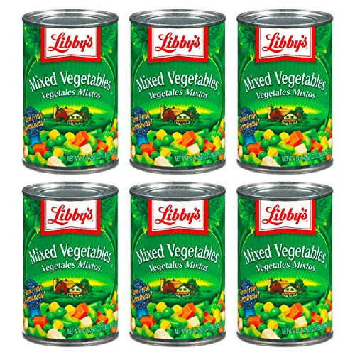 Libby's Mixed Vegetables 15oz Cans -Pack of 6-