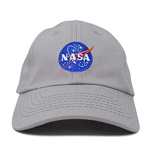 DALIX NASA Meatball Insignia Infant Hat Baseball Cap Girls Boys in Gray