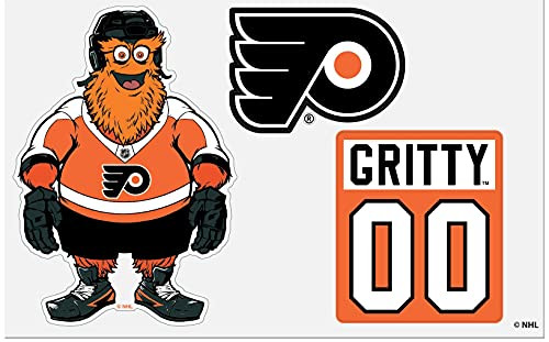 Philadelphia Flyers Gritty The Mascot NHL Die Cut Team 3 Magnet Set Sheet